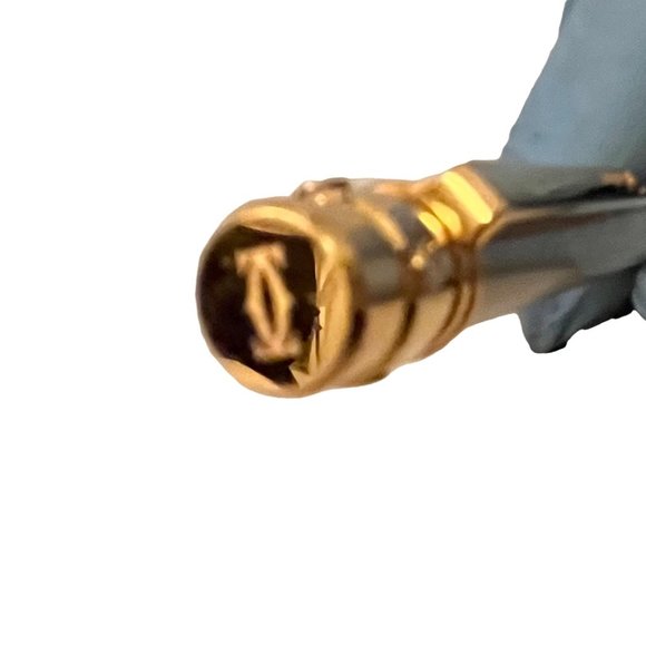 🎉SOLD🎉 Cartier de Santos Ballpoint Pen Palladium Finish Luxury Pen - Picture 4 of 12